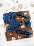 Load image into Gallery viewer, Bundle | Ocean Palms | Dog Harness + Leash + Poop Bag
