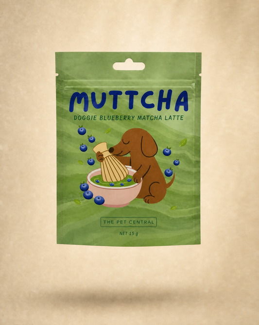 Blueberry Muttcha® - Doggie Blueberry Matcha Latte  🫐
