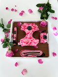 Load image into Gallery viewer, Bundle | Petal Me Pink | Dog Harness + Leash + Poop Bag
